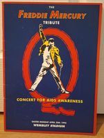 Freddie Mercury Tribute Concert 1992 Wembley Scarf Banner, DVD & Programme.