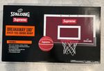 SUPREME®/SPALDING® Mini Basketball Hoop  Red box Logo Backboard New