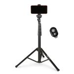 Amazon Basics Extendable Phone Tripod & Selfie Stick 162 cm, Black 