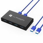 USB 3.0 Switch Selector Switcher for 2 PC Sharing 4 USB Devices