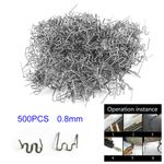 500x 0.8mm Hot Plastic Staples Welding Wave Stapler For Car Bumper Repair