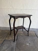 Table Beautiful Edwardian Mahogany Side Table Scallop Sides With Shelf