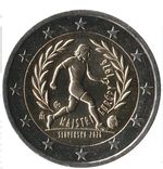 Slovakia 2€ Euro 2026 50y Czechoslovakia’s winner UEFA Euro cup Football soccer