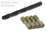 4 x Model Railway Train Baseboard Dowels & Drill Alignment Joiner Cabinet Maker