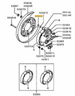 Retainer rear brake chamber