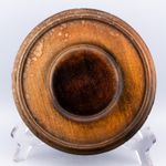 Chinese Wood Stand Pierced Brown Hardwood Carved Base Late Qing 19th Century