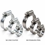 Hose Clips Pipe Clamps - Stainless Steel - jubilee type - 304ss - British Type
