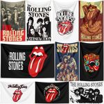 THE ROLLING STONES ROCK BAND FLAG BANNER WALL HANGING TAPESTRY POSTER DECOR GIFT