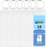 Cruise Luggage Tag Holder, 6 Pcs Luggage Tags for Suitcases, Waterproof Suitcase