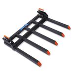 Clamp On Pallet Forks 2500 LBS Quick Attach For Tractor Bucket Loader Skid Steer