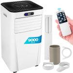 9000 BTU Portable Air Conditioner 3-in-1 Dehumidifier Fan Remote Timer Class A