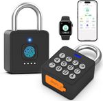 Fingerprint Padlock with Code, Combination Lock for Locker with Bluetooth APP...