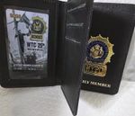 NYPD Detective Family Member Wallet With Mini Badge Replica And A Gold Detective