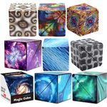 Magnetic Magic Cube Variety Changeable Anti Stress 3D Hand Flip Puzzle Toys Gift
