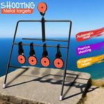 Self Resetting Shooting Target Air Gun Spinning Air Rifle Gun Practice Metal UK