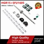 HGR15 Linear Guide Rail kit 200mm~1500mm+SFU1605 BallScrew BK/BF12 Set CNC UK