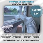 High Flow Air Con Window Vent Adapter Connector AC 150mm 5.9" Air Conditioning