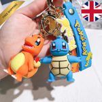 Pokemon 3D Bag Keychain Keyring Gift - Charmander Psyduck Jigglypuff Squirtle