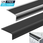 2 Metre PVC Stair Nosing Anti-Slip Edge Trim Protector Step Cover  Self-Adhesive