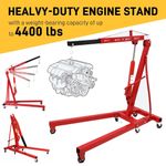 2 Ton Hydraulic Folding Engine Crane Hoist Lift Lifter Tonne Jack Stand Workshop