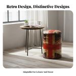 Oil Drum Stool Storage Function Ottoman with Hidden Compartment