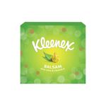 Kleenex Balsam 3-Ply Facial Tissues with AloeVera Vitamin E 56 Sheets x 12 Boxes