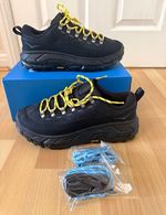 HOKA ONE ONE Tor Summit Suede Hiking Walking Shoes Black UK 8 Mens