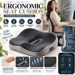 Ergonomic Memory Foam Seat Cushion Office Chair Car Coccyx Support
