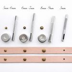 Double Cap Rivet Setting Tool For Leather + 3mm Hole Punch - Fixing Tool