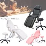 Massage Couch Bed Beauty Salon Chair SPA Therapy Table/Stool Adjustable Recliner