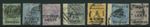 Ceylon 1885 Surcharges SG154,169,186,167,189 used Cat £165