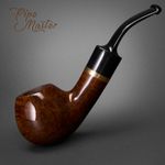 Mr. Brog WOODEN HAND MADE TOBACCO SMOKING PIPE no 81  Brown  Maestro Briar + Box