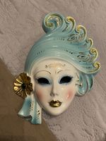 Porcelain Hand Made In Italy Carnival Mask Wall Decor