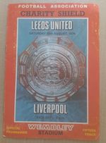LEEDS UNITED VS LIVERPOOL FA CHARITY SHIELD 1974 FOOTBALL PROGRAMME WEMBLEY 