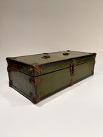 Small Early C20th American made Eagle Lock Co Storage Box / Tool / Tackle Box