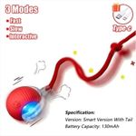 Automatic Rolling Ball Smart Pet Toy Electric Self-Moving Cat Dog Kitten GameUK