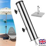 Umbrella Base Stand Tube Pole Holder Marble Flag Pole Holders Parasol Clamp New