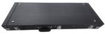 Electric Guitar Hard Case Black Lockable Rectangular Wood PU Leather Plush Lined