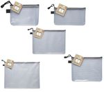 eco eco Tuff Bags Clear Storage Zip Document Strong Waterproof