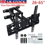 TV Wall Bracket Mount Swivel Tilt for 26 32 40 42 46 50 55 65" TVs Full Motion