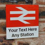 BR Station Sign - All Stations Available - British Rail / Railway Totem Gift 