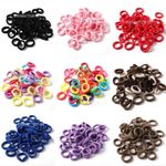 50 100PCS Mini Small 3cm Endless Elastics Girls kids hair Bobbles Bands UK