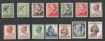 1950-52 KGVI DEFINITIVES COMPLETE SET OF "14" MINT UNHINGED FRESH