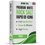 White Rock Salt Deicing Grit for Paths Driveways Road Gritting 10-100kg