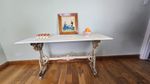 victorian parnall & sons marble shop table
