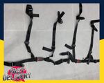 Pair Black 4 Point Car Racing Seat Belt Safety Harness Universal Design x2