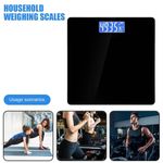BATHROOM SCALES WEIGHING DIGITAL LCD ELECTRONIC HOME BODY GLASS SCALE WEIGHT UK