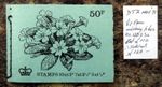 GB 1971 May 50p Booklet DT2 Half p Pane "Phosphor Omitted" Variety CV £120 GX268
