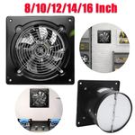 8-16  Inch Industrial Extractor Metal Axial Exhaust Air Blower Ventilation Fan