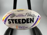 RUGBY LEAGUE WORLD CUP 2021 Signed Ball - 4 Women's Semi-Final Captains - NEW